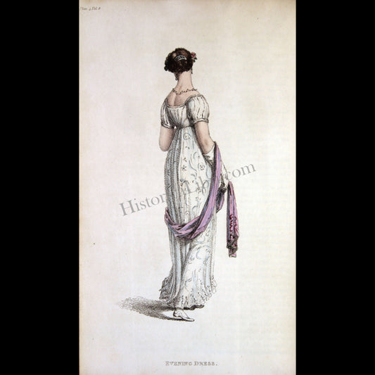 Ackermann's Repository 1812 July Plate 4 Evening Dress