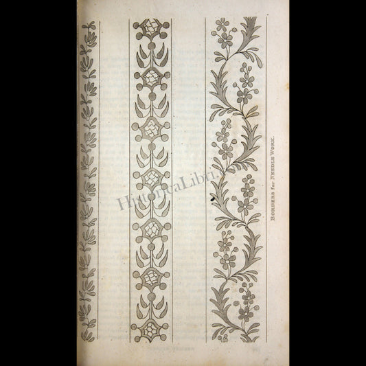 Ackermann's Repository 1812 March Plate 20 Borders for Needle Work