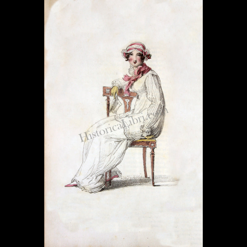 Ackermann's Repository 1812 March Plate 18 Indoor Morning Dress