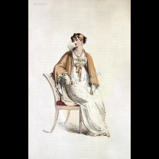 Ackermann's Repository 1813 February Plate 13 Opera Dress