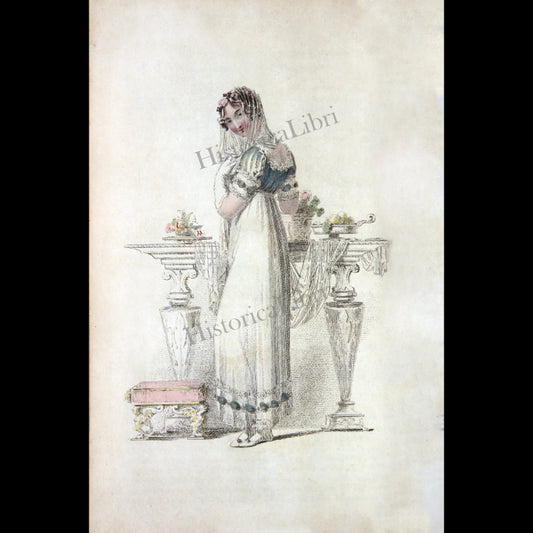 Ackermann's Repository 1814 February Plate 11 Ball Dress