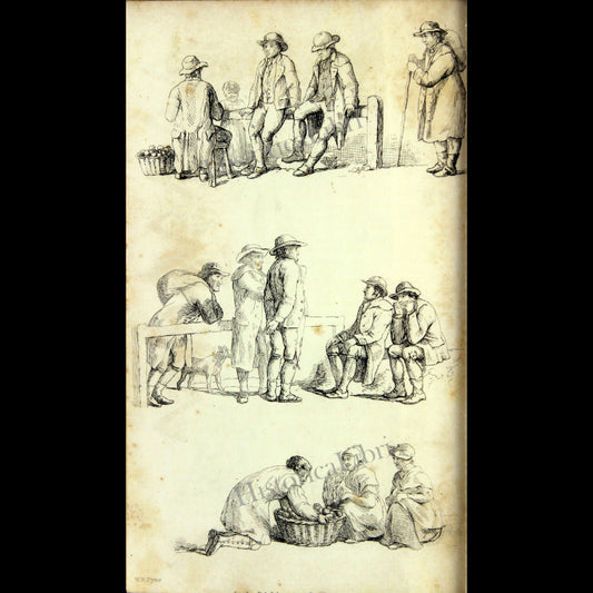 Ackermann's Repository 1814 July Plate 6 Pyne's Figures