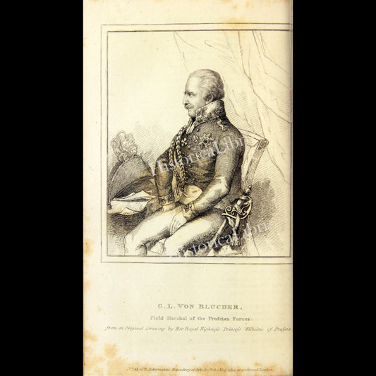 Ackermann's Repository 1814 May Plate 27 Field-Marshal Blucher