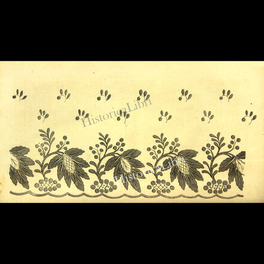 Ackermann's Repository 1814 November Plate 26 Needlework Pattern