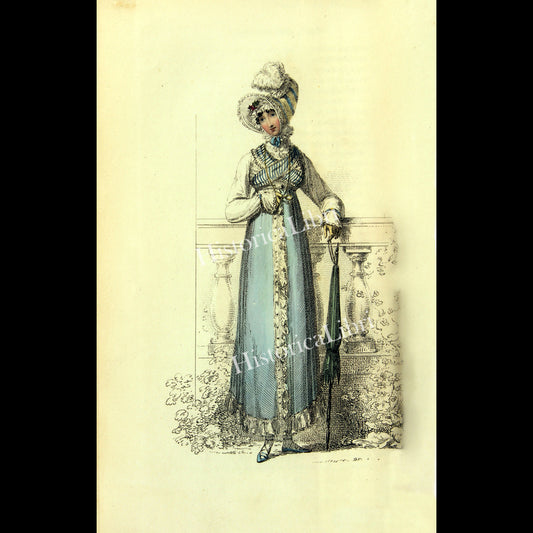 Ackermann's Repository 1814 October Plate 19 Promenade Dress