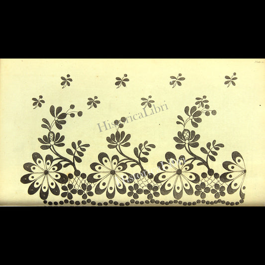 Ackermann's Repository 1814 October Plate 21 Needlework Pattern