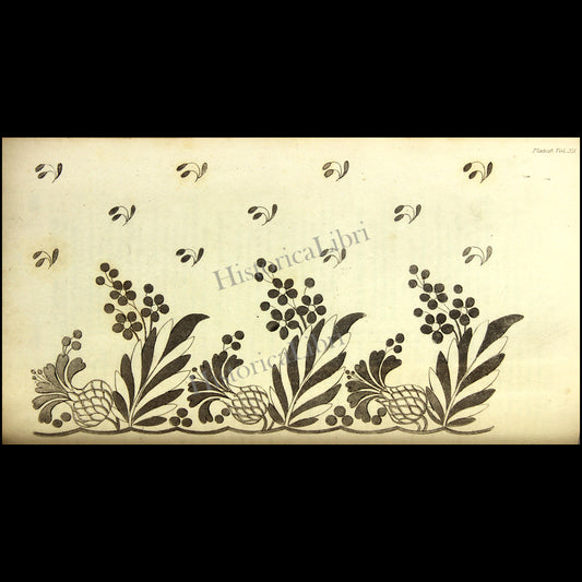 Ackermann's Repository 1814 September Plate 16 Needlework Pattern