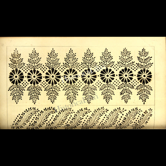 Ackermann's Repository 1815 April Plate 21 Needlework Pattern