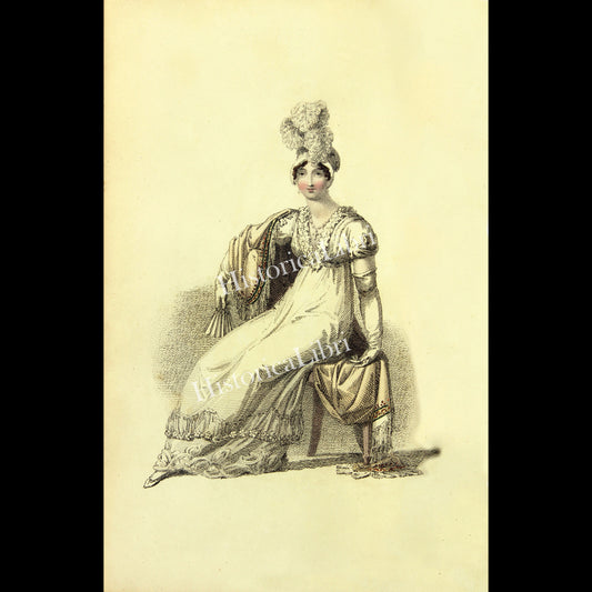 Ackermann's Repository 1815 April Plate 18 Evening Dress