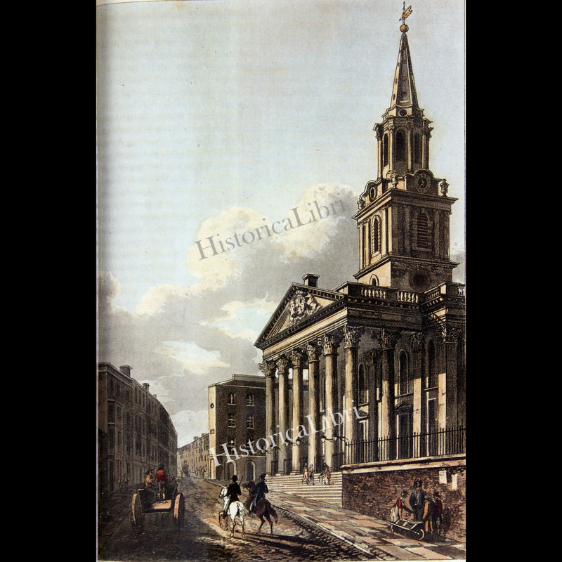 Ackermann's Repository 1815 February Plate 6 St. Martin's. In the Fields.