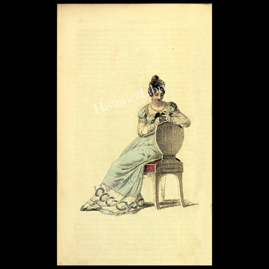 Ackermann's Repository 1815 January Plate 3 Evening Dress