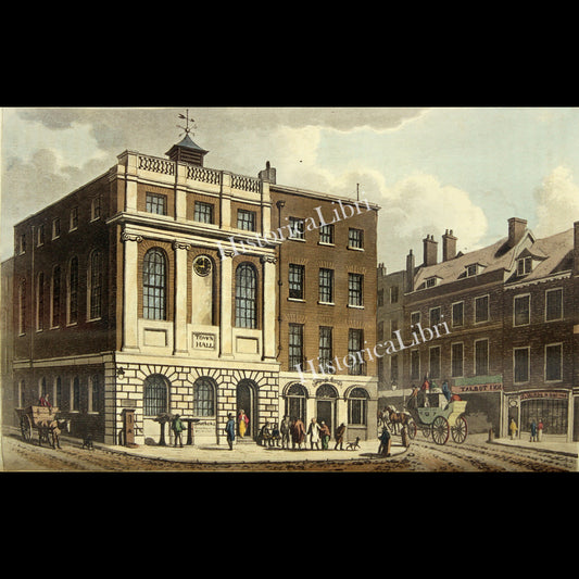 Ackermann's Repository 1815 June Plate 27 Town Hall
