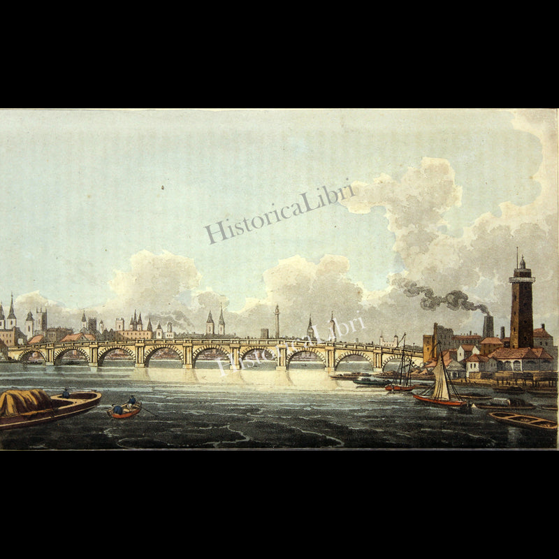 Ackermann's Repository 1815 October Plate 19 Blackfriar's Bridge
