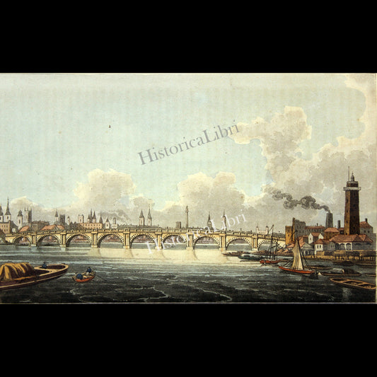 Ackermann's Repository 1815 October Plate 19 Blackfriar's Bridge
