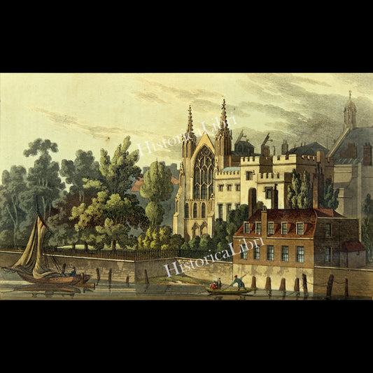Ackermann's Repository 1815 September Plate 15 St. Stephen's Chapel & Speaker's House