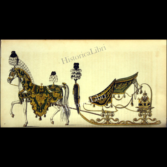 Ackermann's Repository 1816 April Plate 21 An Imperial Sledge