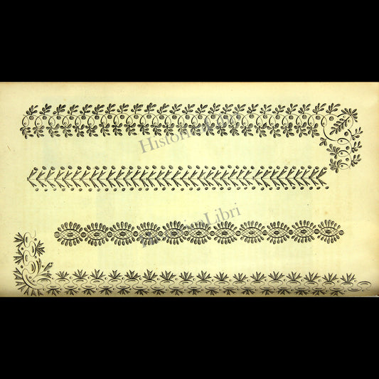 Ackermann's Repository 1816 August Plate 12 Muslin Patterns