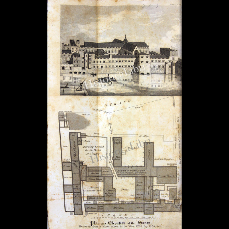 Ackermann's Repository 1816 December Plate 33 Plan and Elevation of the Savoy