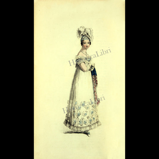 Ackermann's Repository 1816 February Plate 10 Evening Dress