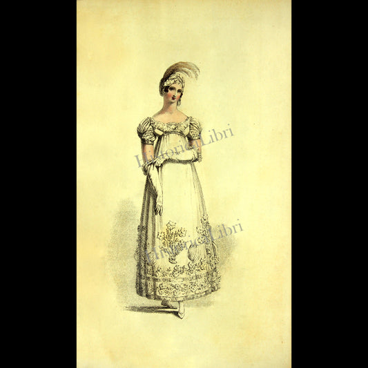 Ackermann's Repository 18169 January Plate 5 Evening Dress