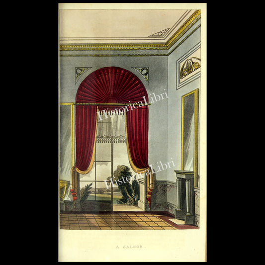 Ackermann's Repository 1816 July Plate 2 A Saloon