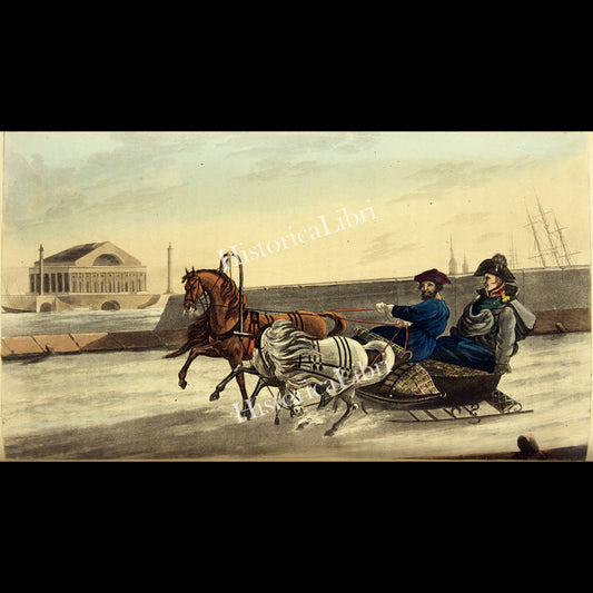 Ackermann's Repository 1816 March Plate 15 A Winter Sledge