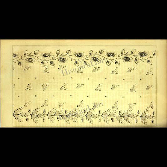 Ackermann's Repository 1816 May Plate 30 Muslin Patterns
