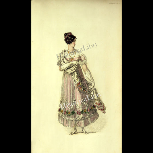 Ackermann's Repository 1816 October Plate 23 Ball Dress
