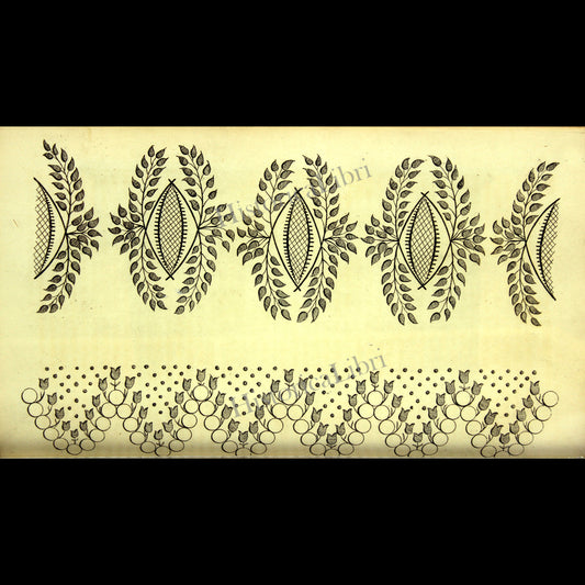 Ackermann's Repository 1816 October Plate 24 Muslin Patterns