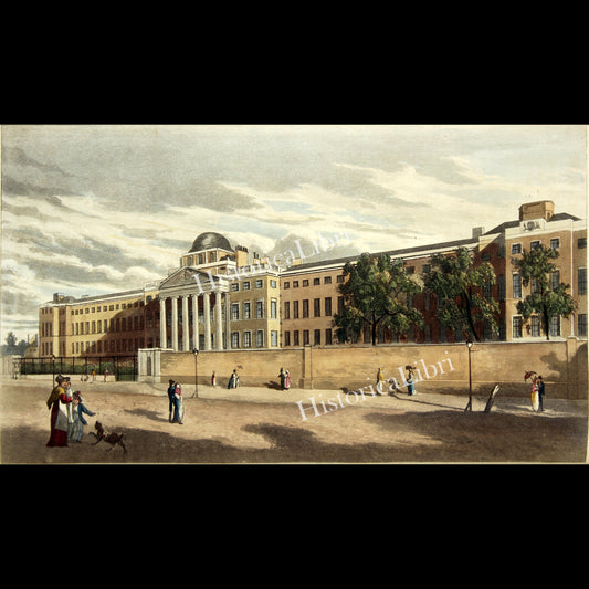 Ackermann's Repository 1817 August Plate 8 New Bethlem Hospital