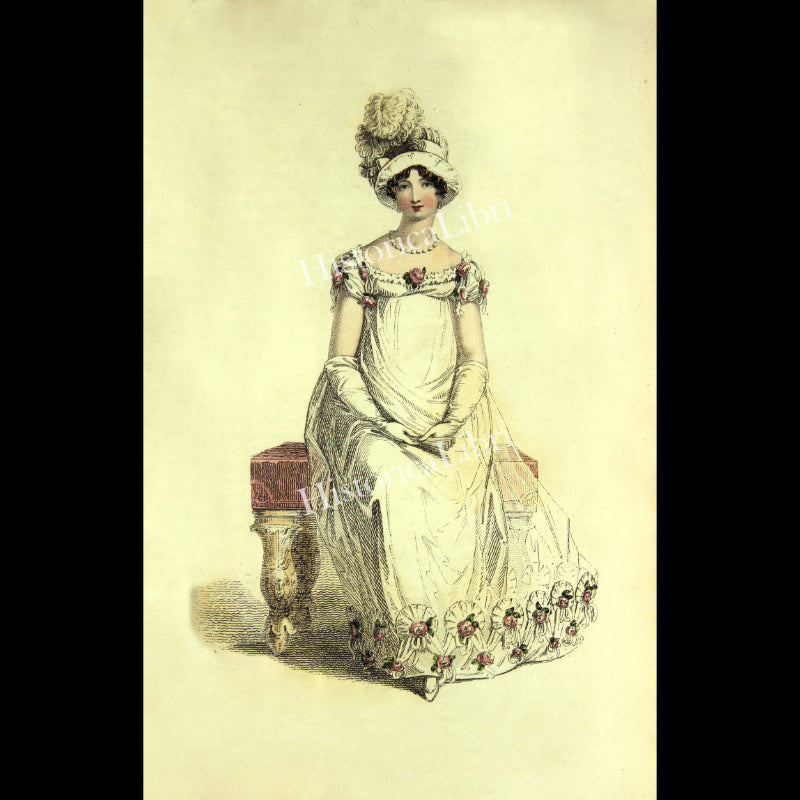 Ackermann's Repository 1817 July Plate 4 Evening Dress