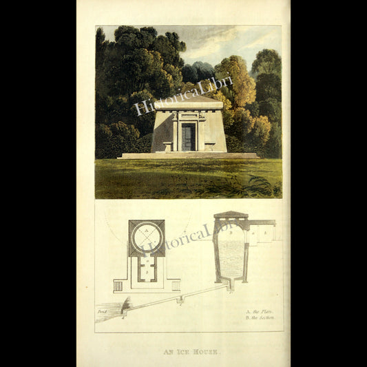 Ackermann's Repository 1817 June Plate 32 An Ice House
