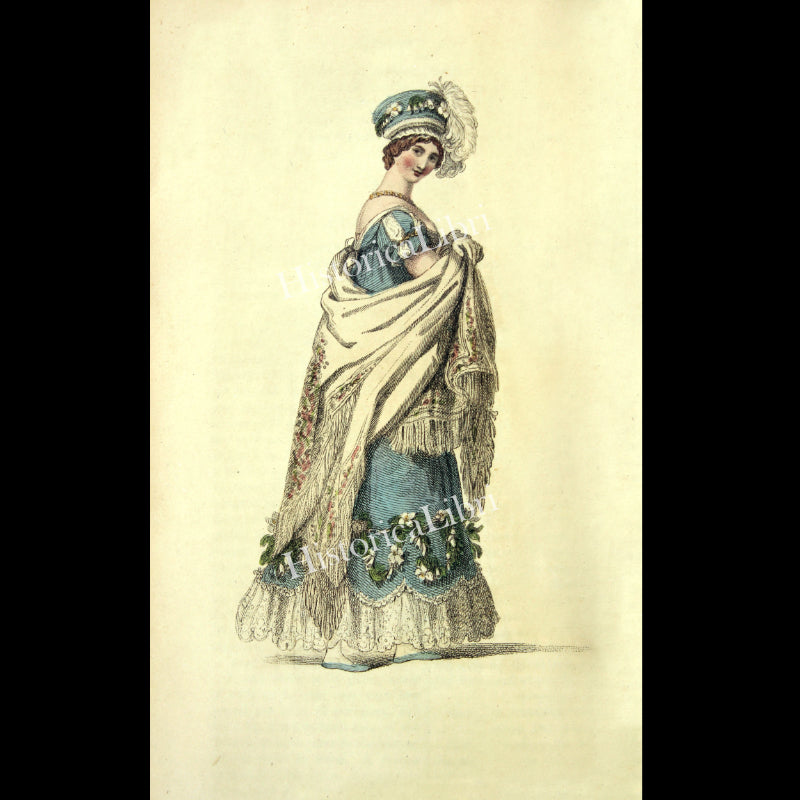 Ackermann's Repository 1817 March Plate 16 Opera Dress