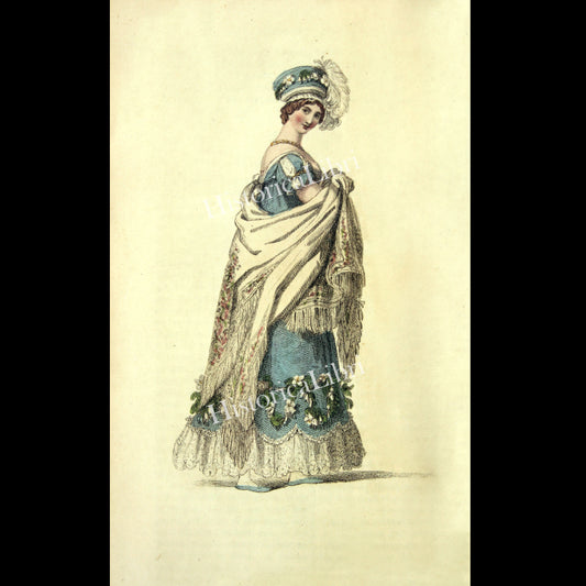 Ackermann's Repository 1817 March Plate 16 Opera Dress
