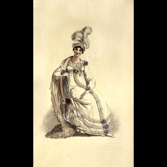 Ackermann's Repository 1817 March Plate 17 Evening Dress
