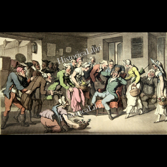 Ackermann's Repository 1817 May Plate 27 The Arrival in Paris