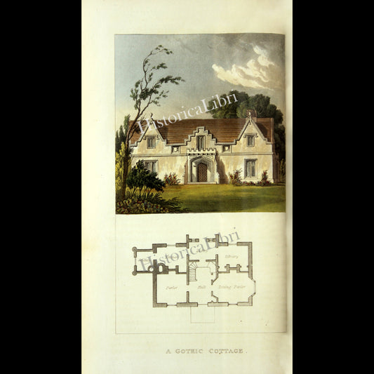 Ackermann's Repository 1817 October Plate 18 A Gothic Cottage