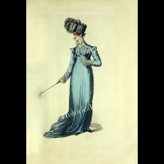 Ackermann's Repository 1817 September Plate 16 The Glengary Habit