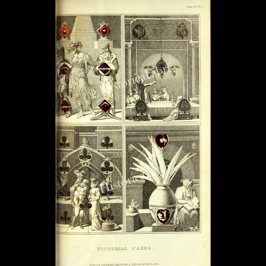 Ackermann's Repository 1818 April Plate 21 Pictorial Cards
