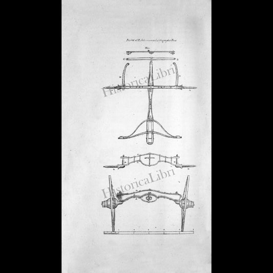 Ackermann's Repository 1818 April Plate 24 Sections of a Patent Carriage