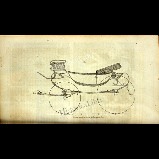 Ackermann's Repository 1818 April Plate 26 Elevation of a Patent Carriage