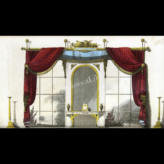 Ackermann's Repository 1809 April Plate 19 Window Curtains