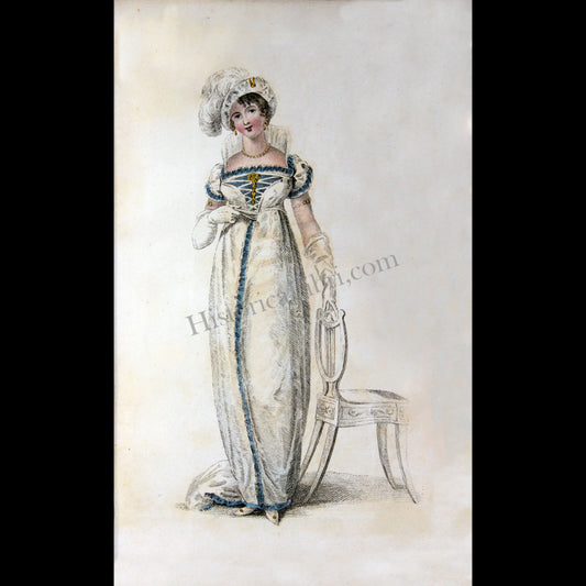 Ackermann's Repository 1809 January Plate 2 Walking Dress