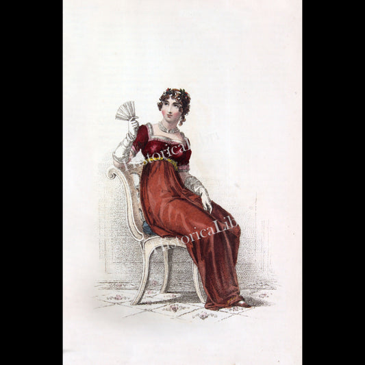 Ackermann's Repository 1813 December Plate 41 Evening Dress