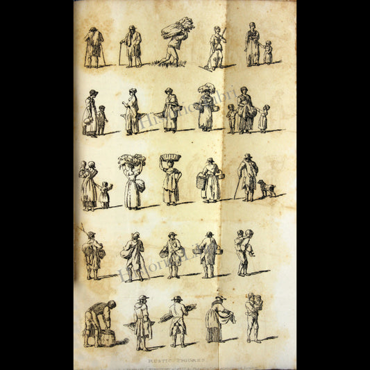 Ackermann's Repository 1813 November Plate 32 Rustic Figures