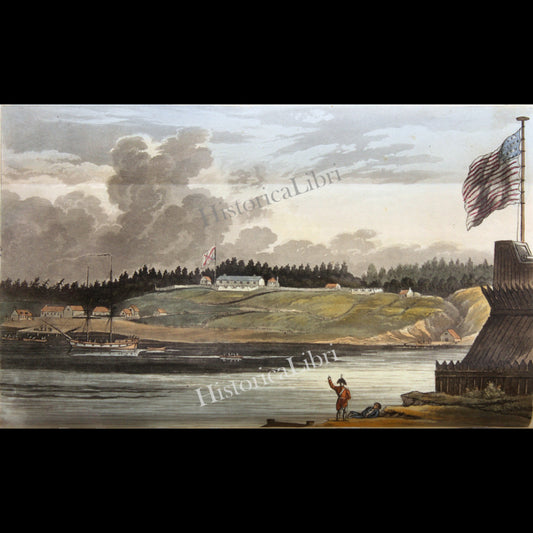 Ackermann's Repository 1813 October Plate 22 Fort George, Upper Canada