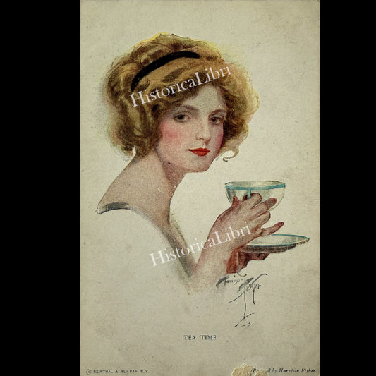 Harrison Fisher 1913 Tea Time